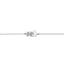 White Gold Mini Puzzle Duo Diamond Chain Bracelet
