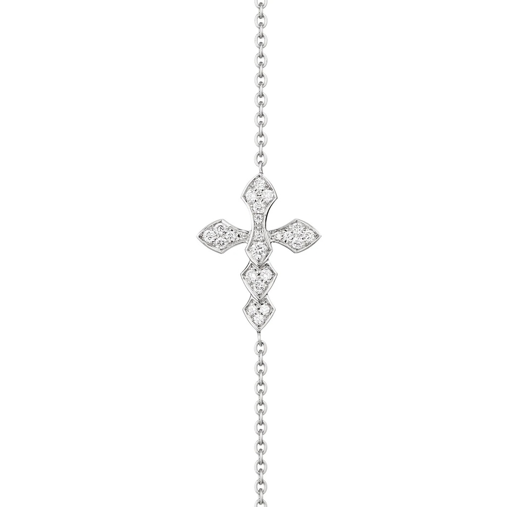 White Gold Python Diamond Chain Bracelet