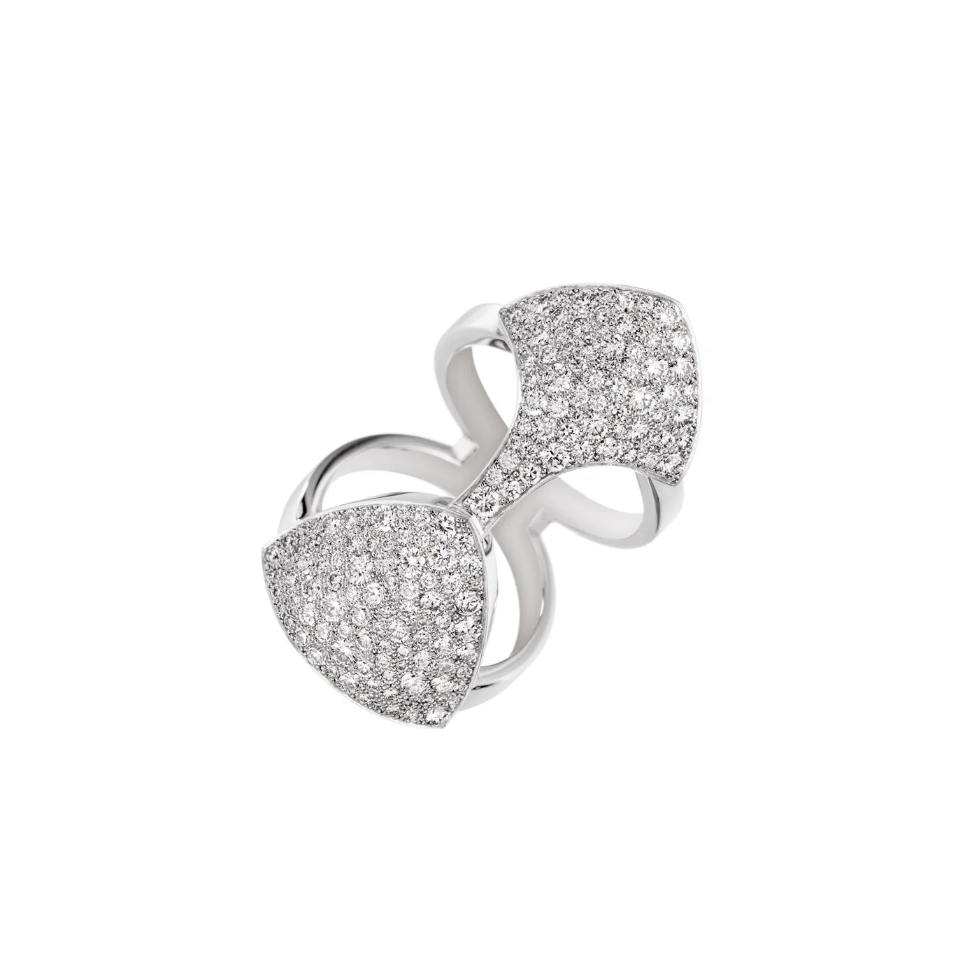 White Gold Python Diamond Ring