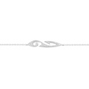 White Gold Tattoo Diamond Chain Bracelet