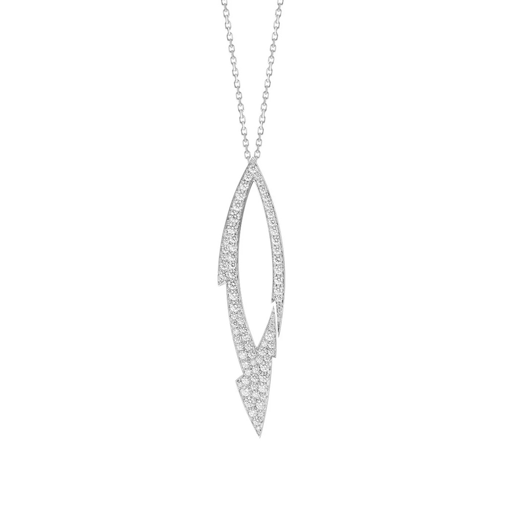 White Gold Tattoo Diamond Necklace
