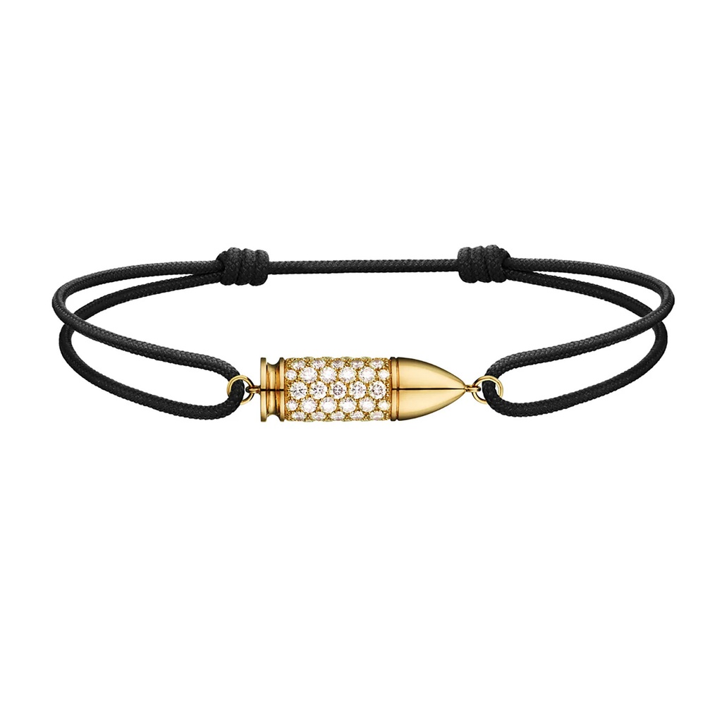 Yellow Gold Bang Bang Diamond Cord Bracelet