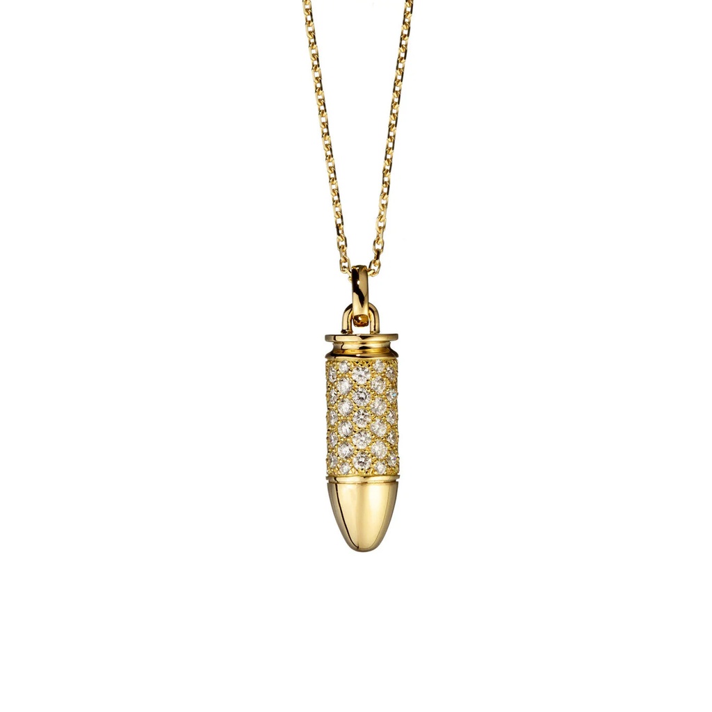 Yellow Gold Bang Bang Diamond Necklace