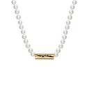 Yellow Gold Capture Amulet Pearls Necklace