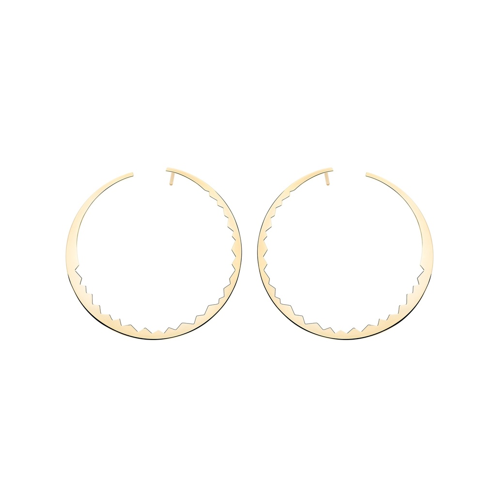 Yellow Gold Capture Light Earrings