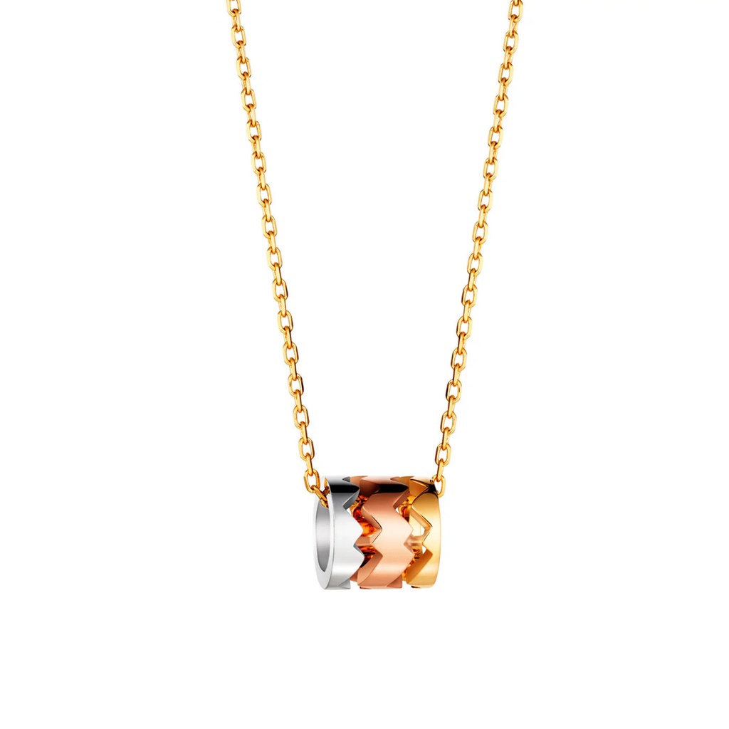 Yellow Gold Capture Trilogy Necklace