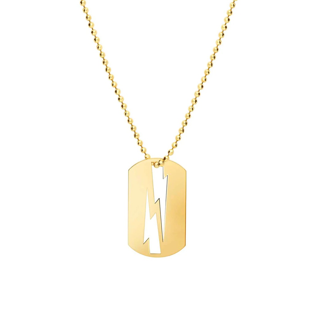 Yellow Gold Lovetag Large Necklace