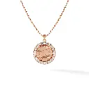 Pisces Zodiac Pendant - Pave Diamond