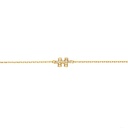 Yellow Gold Mini Puzzle Diamond Chain Bracelet
