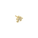 Yellow Gold Mini Puzzle Diamond Earring