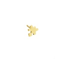 Yellow Gold Mini Puzzle Earring