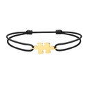 Yellow Gold Puzzle Cord Bracelet
