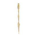 Yellow Gold Python Diamonds Earring
