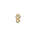 Yellow Gold Python Diamonds Earring
