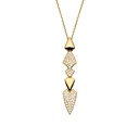 Yellow Gold Python Diamonds Necklace