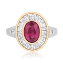Amóre Diamond And Ruby Ring