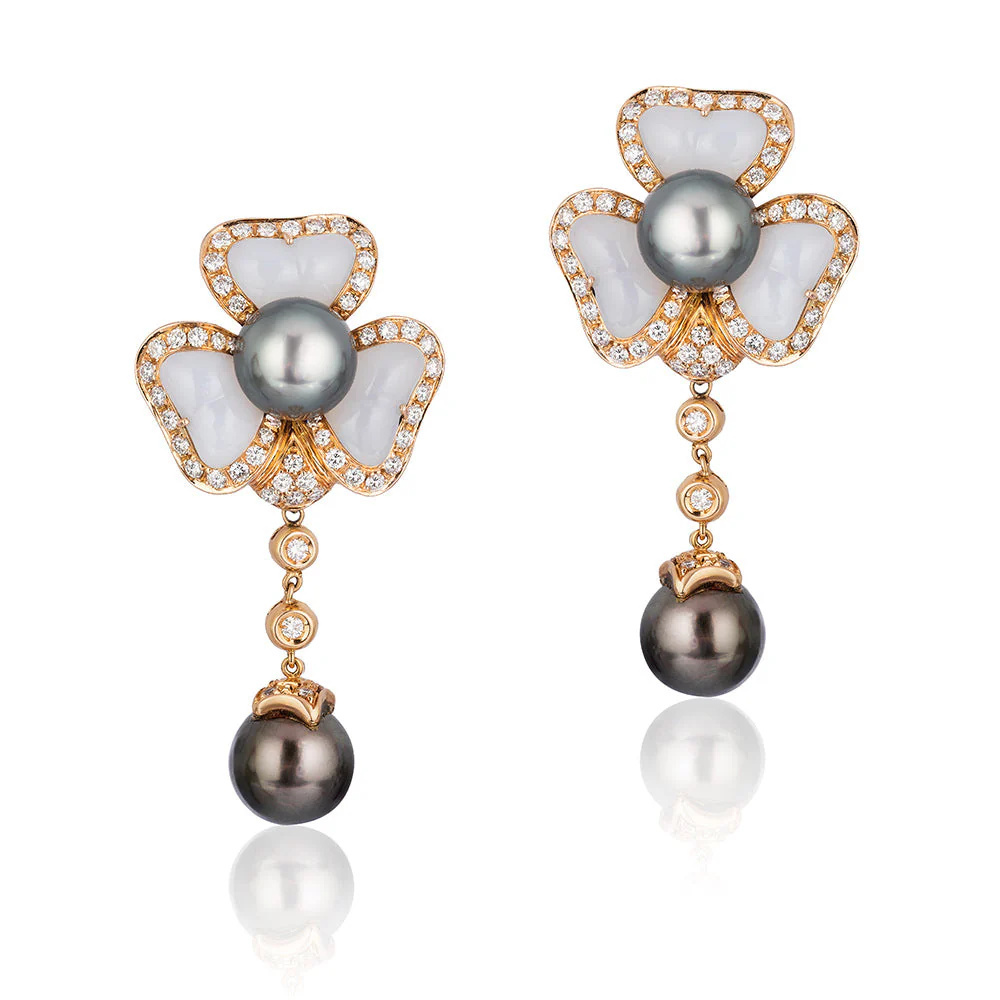 Bella Donna Pearl Drop Earrings