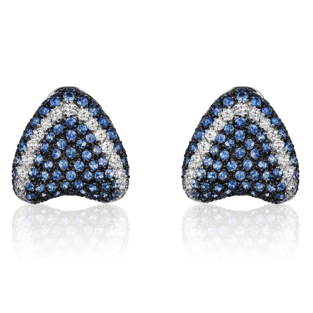 Cielo Sapphire Stud Earrings