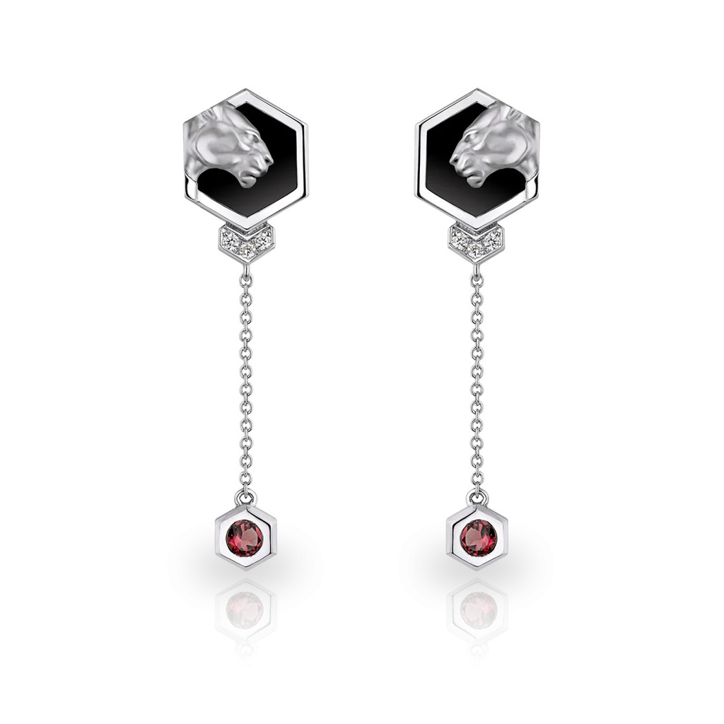 Earrings Hexagon Mini