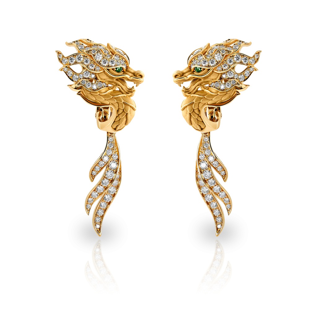 Earrings New Shanghai Maxi Pave