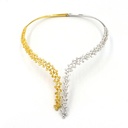 Fancy Yellow & White Diamond Cocktail Necklace