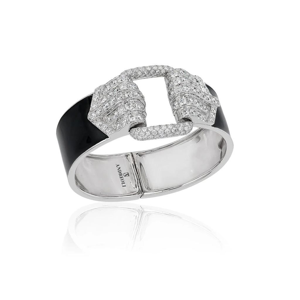 Galassia Black Enamel Cuff