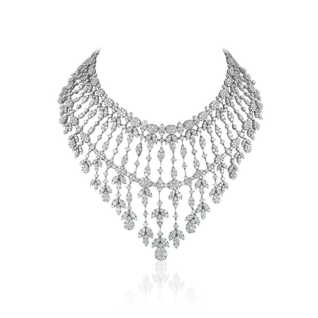 Leni Lusso Diamond Double Clasp Necklace