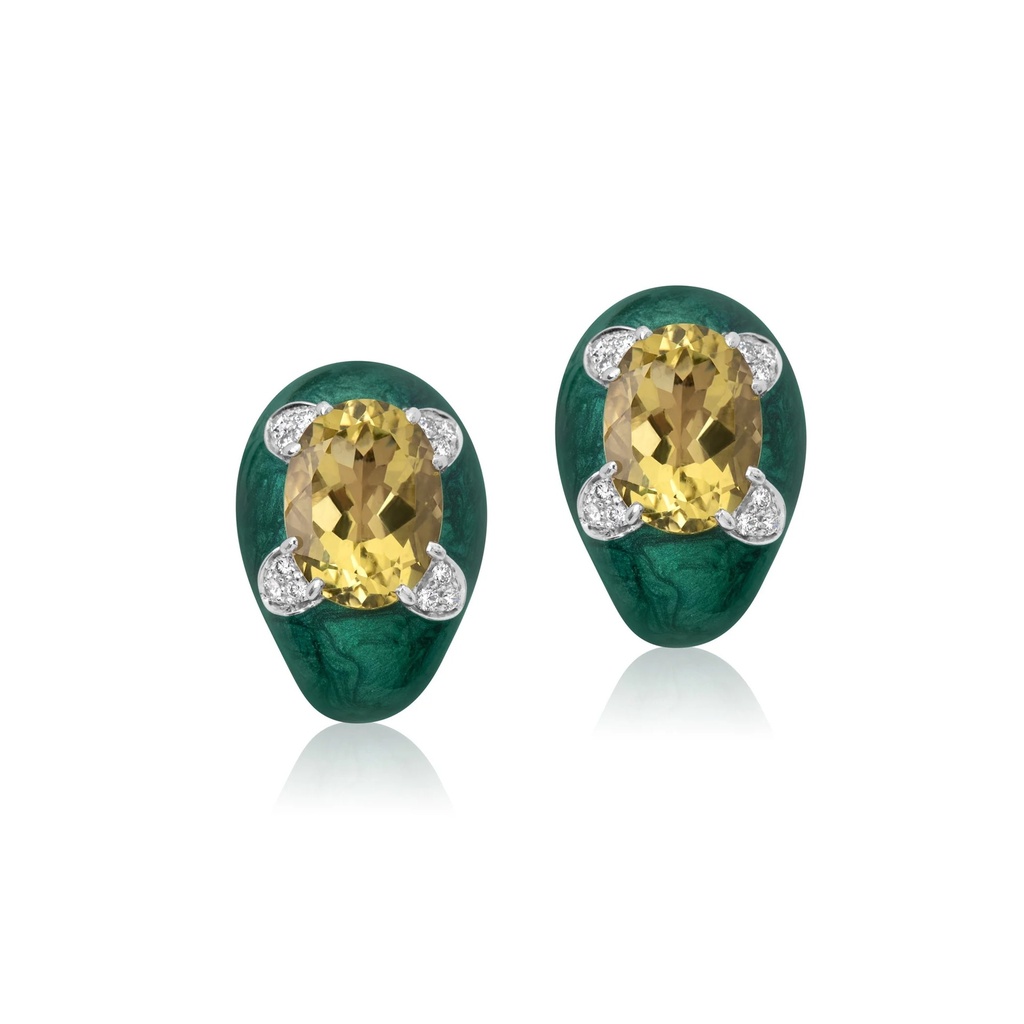 Lia Lemon Quartz Earrings