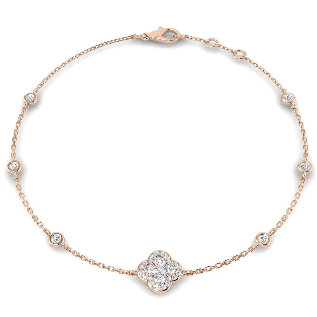 Lucky Clover Diamond Bracelet