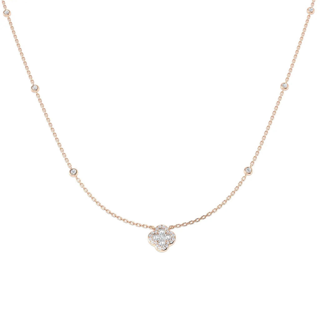 Lucky Clover Diamond Necklace