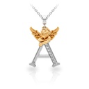 Pendant My Angel A with Diamonds