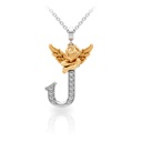 Pendant My Angel J with Diamonds