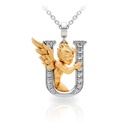 Pendant My Angel U with Diamonds