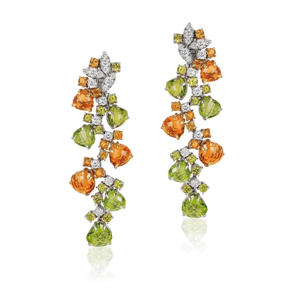 Primavera Citrine And Peridot Earrings