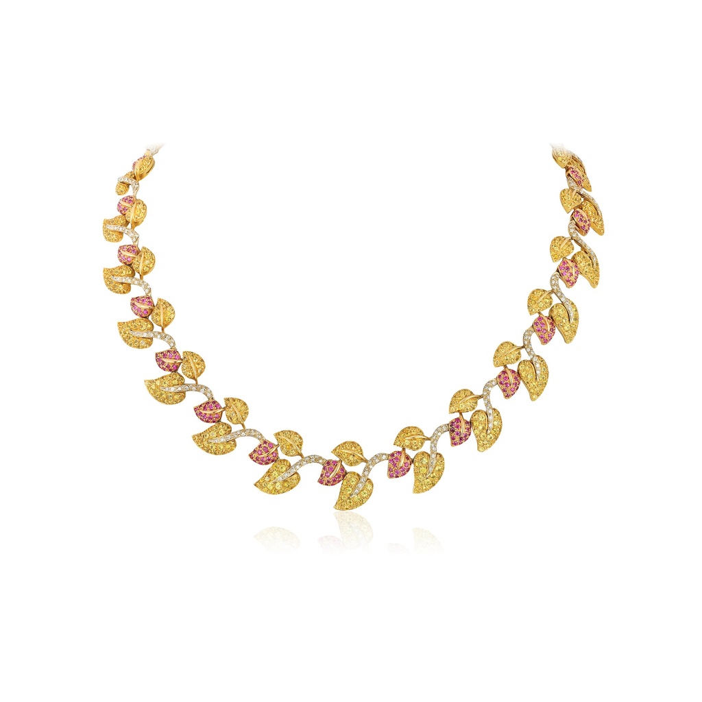 Primavera Golden Leaf Necklace
