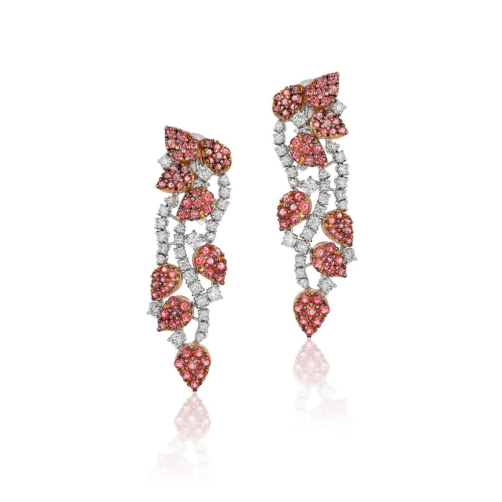 Primavera Pink Topaz Earrings