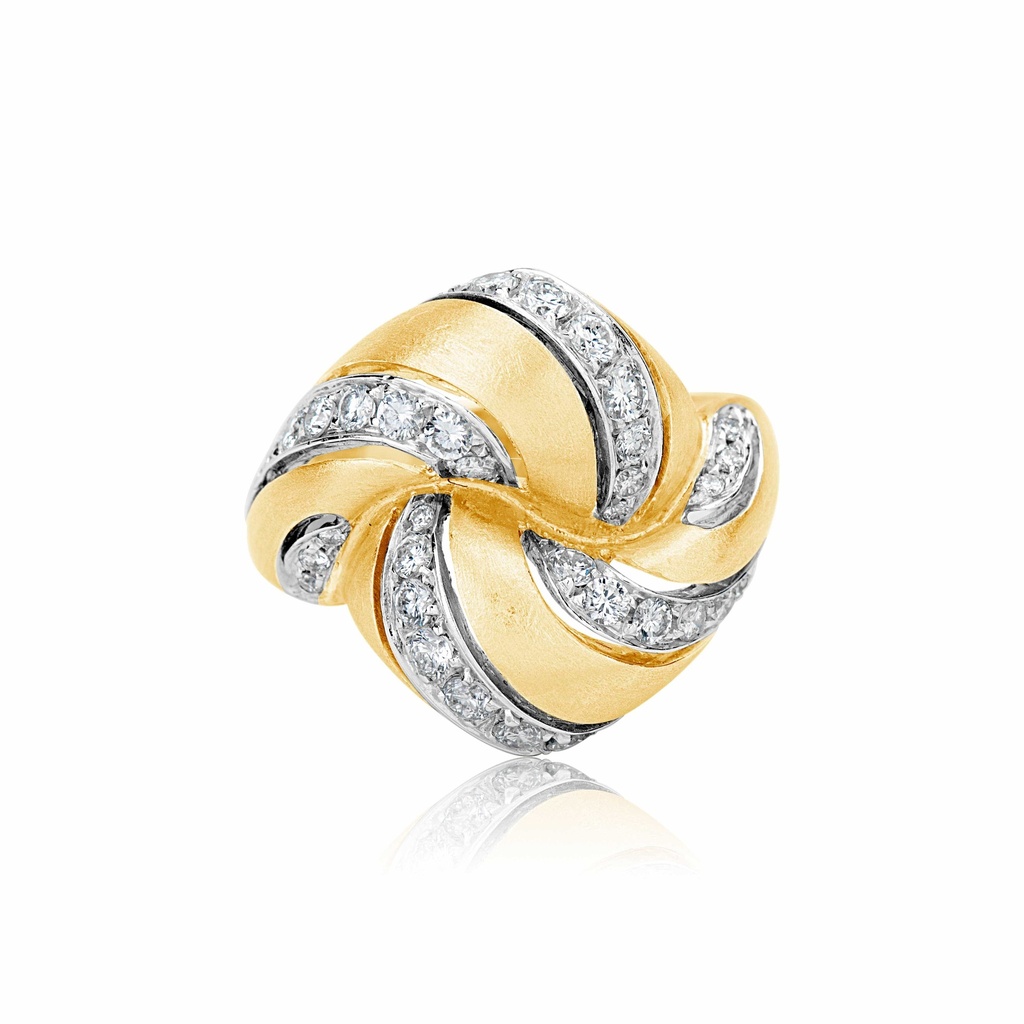 Rose Gold Art Deco Diamond Ring