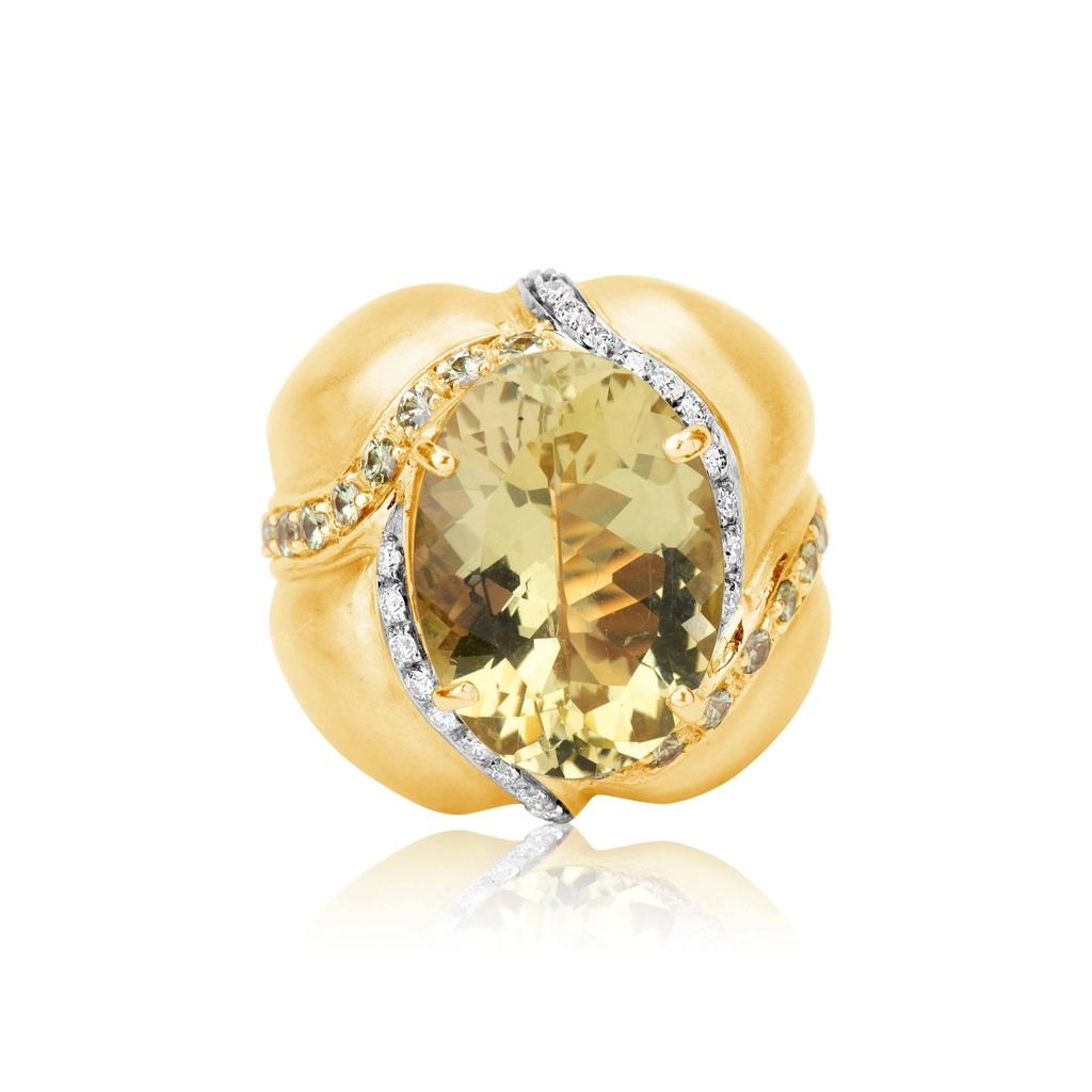 Rose Gold Citrine Rose Gold Ring
