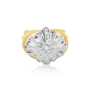 Rose Gold Diamond Ring Yellow Gold