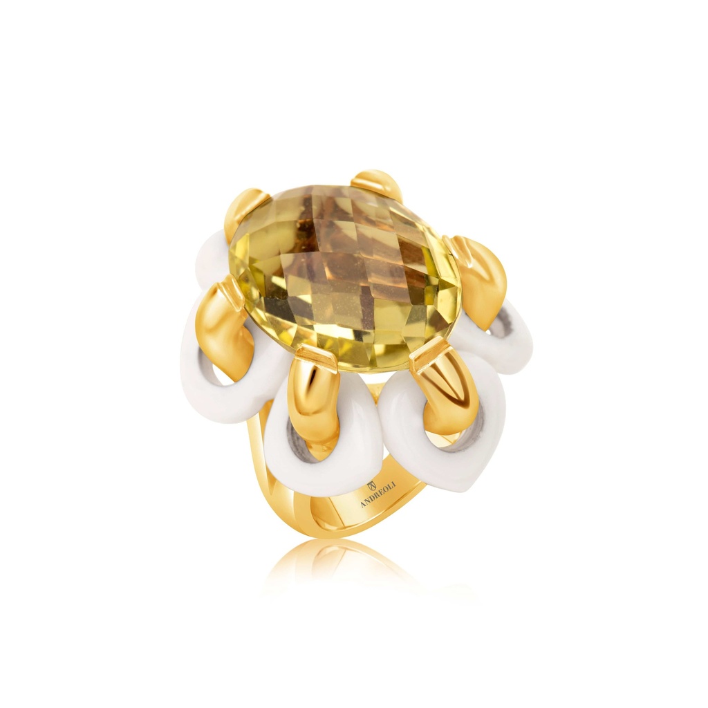 Rose Gold Flower Ring Rose Gold