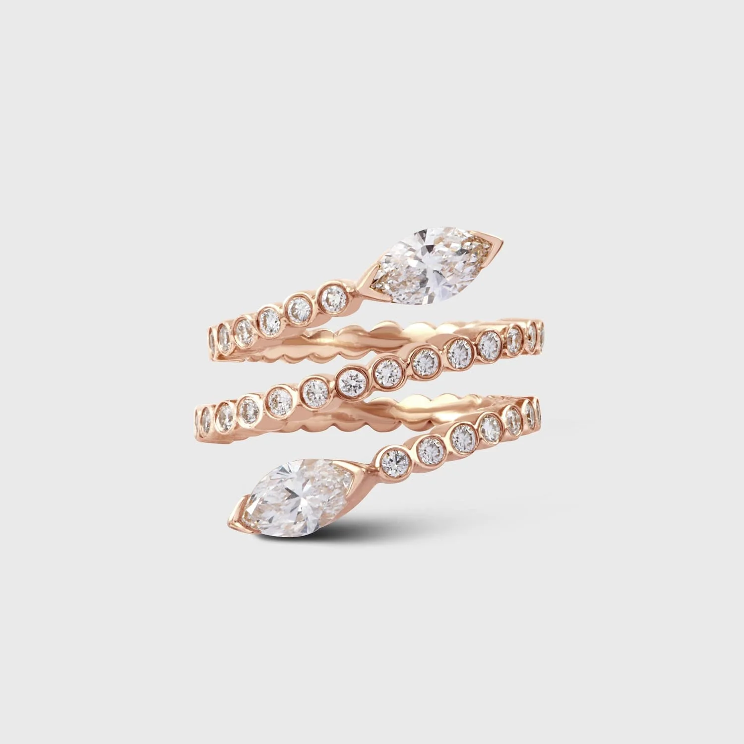 Rose Gold Violet Ring