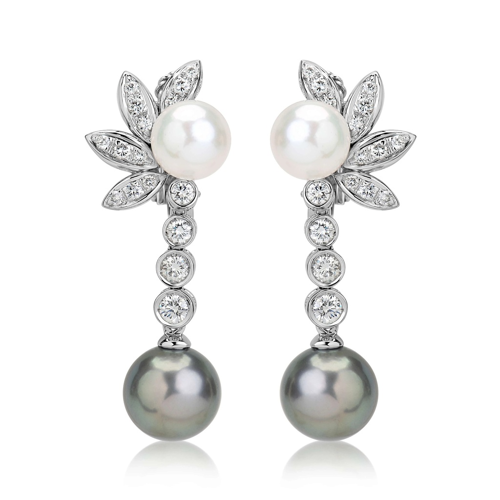 White Gold Alexandra Earrings
