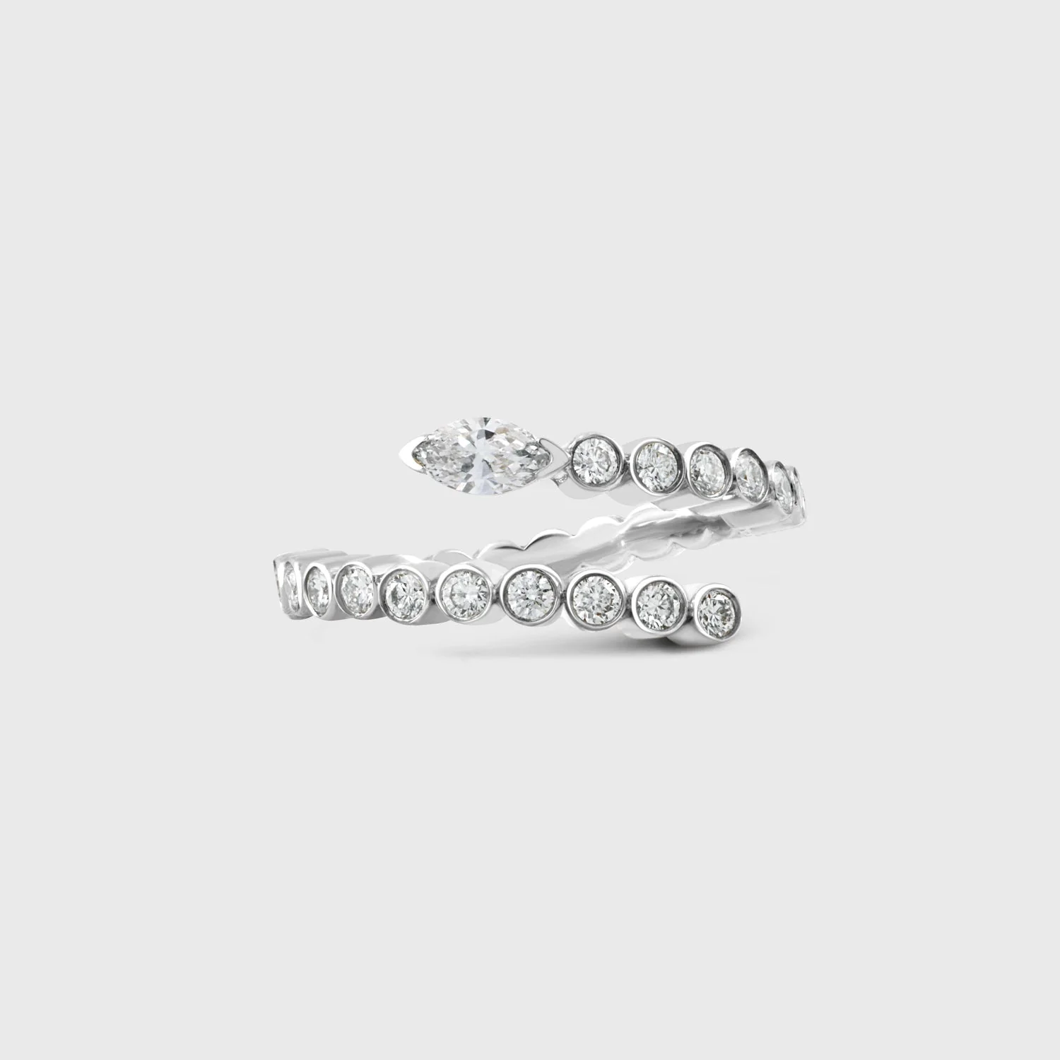 White Gold Ava Ring
