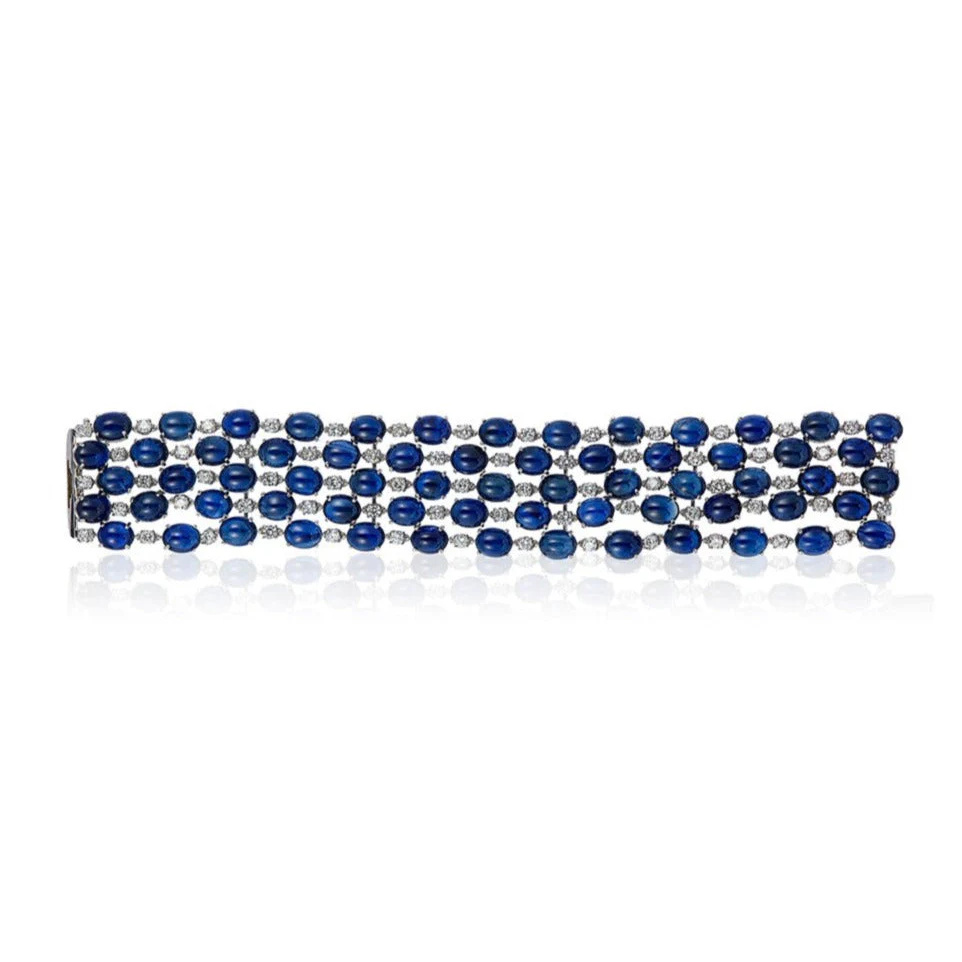 White Gold Caria Sapphire Bracelet