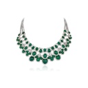 White Gold Garden Of Eden Emerald Necklace