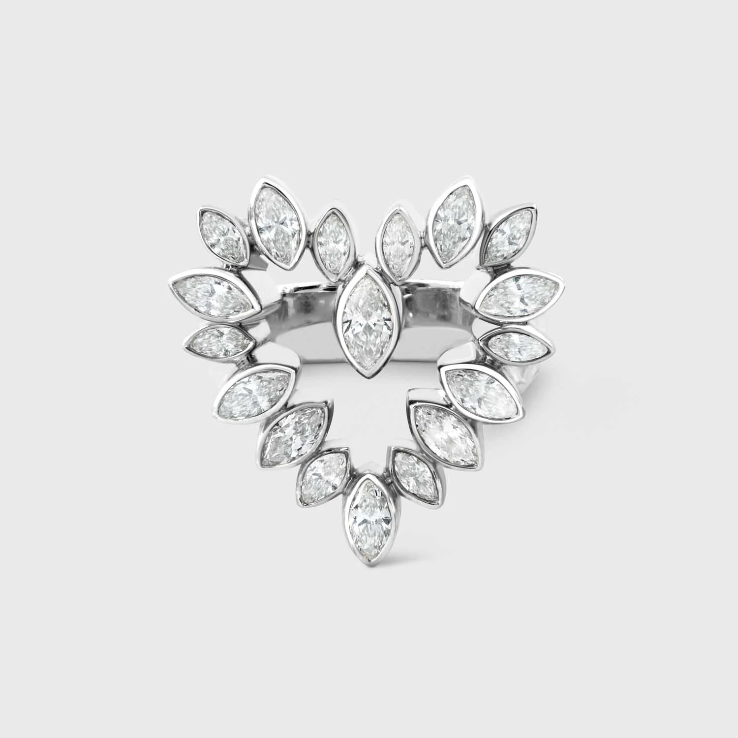 White Gold Jackie Ring