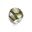 White Gold Mother Of Pearl Ring