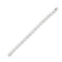 White Gold Pear Shape Diamond Tennis Bracelet