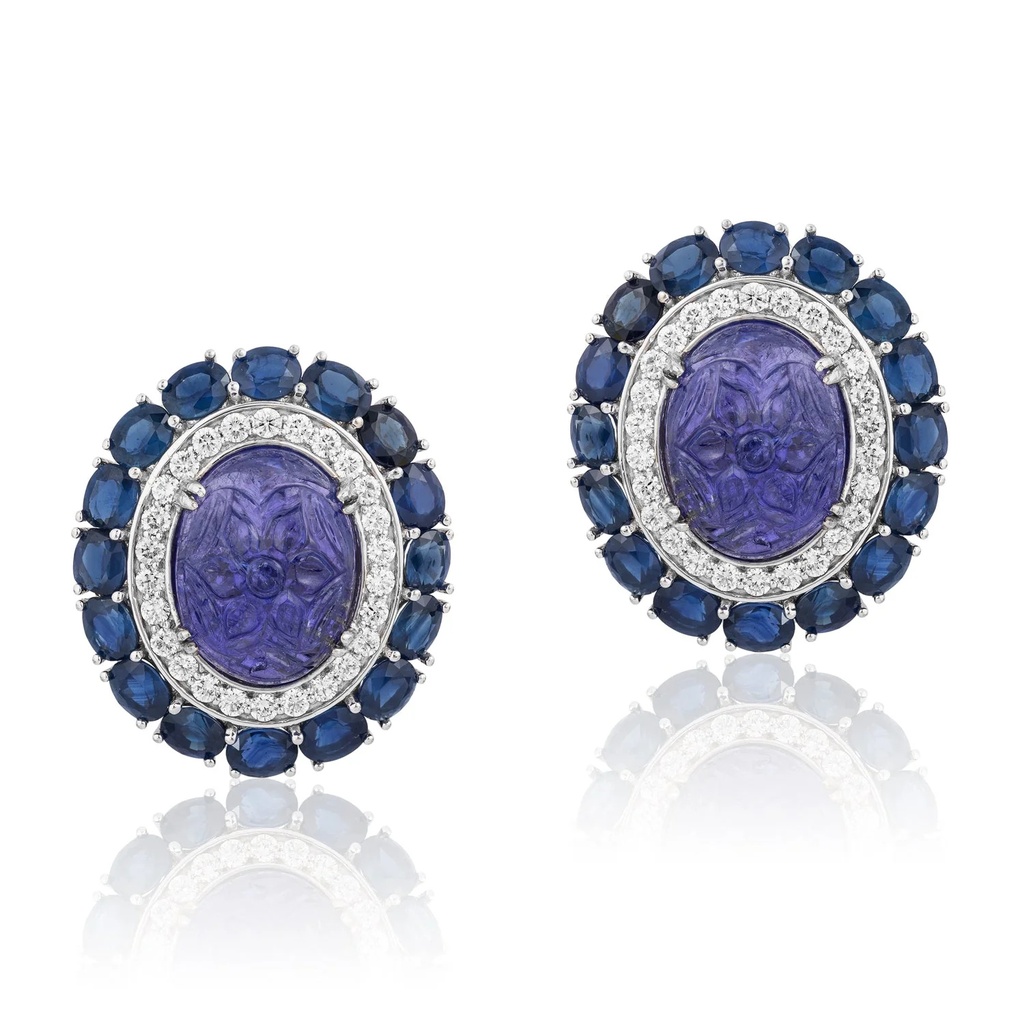 White Gold Thea Earrings