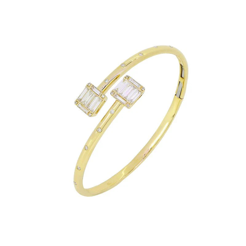 Yellow Gold Caroline Diamond Bangle